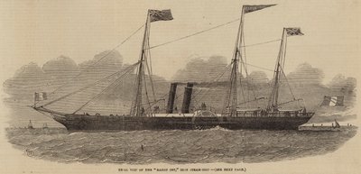 Trial Trip of the Baron Osy, Iron Steam-Ship by Edwin Weedon